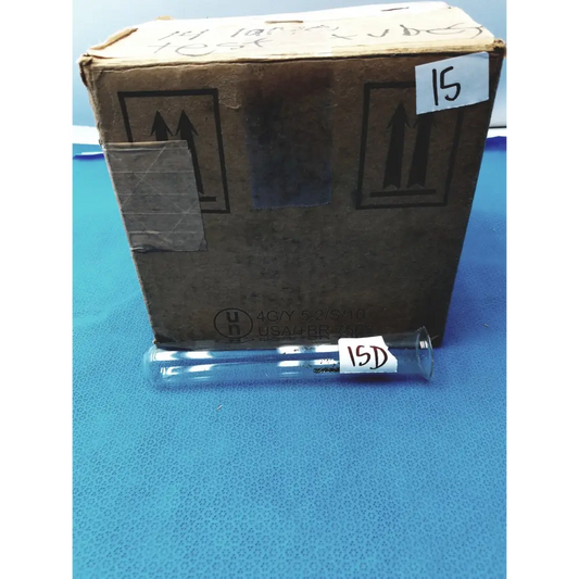 PYREX 9800 Glass Test Tubes 25x150mm 55ml Rimmed (Pack of 48) NSMP