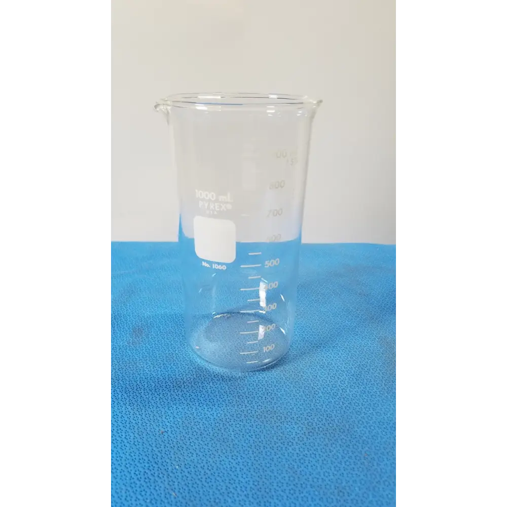 PYREX Beaker 1000 mL Glass Griffin Low Form Laboratory Ware
