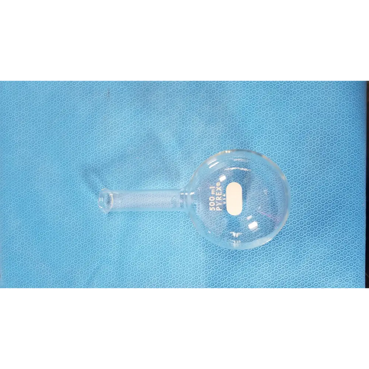 PYREX Boiling Flask 500 mL Long Neck Round Bottom Tooled Mouth