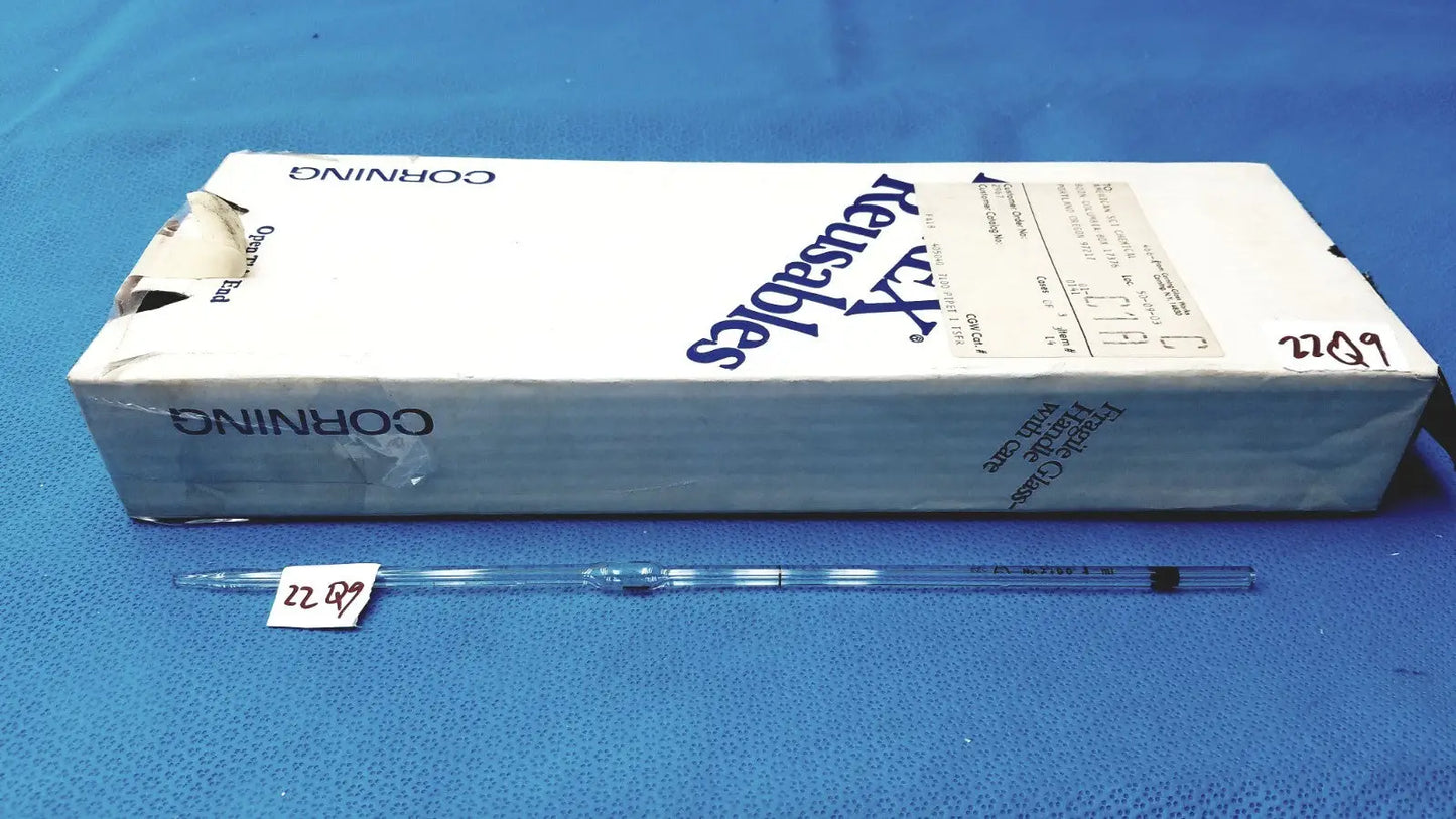 PYREX Class A 1mL Glass Volumetric Pipette 7100 Bulb Type Lab Pipet