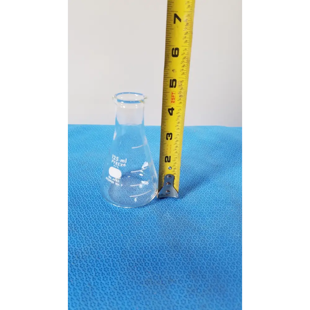 PYREX Erlenmeyer Flask 125 mL Glass Narrow Mouth Plain