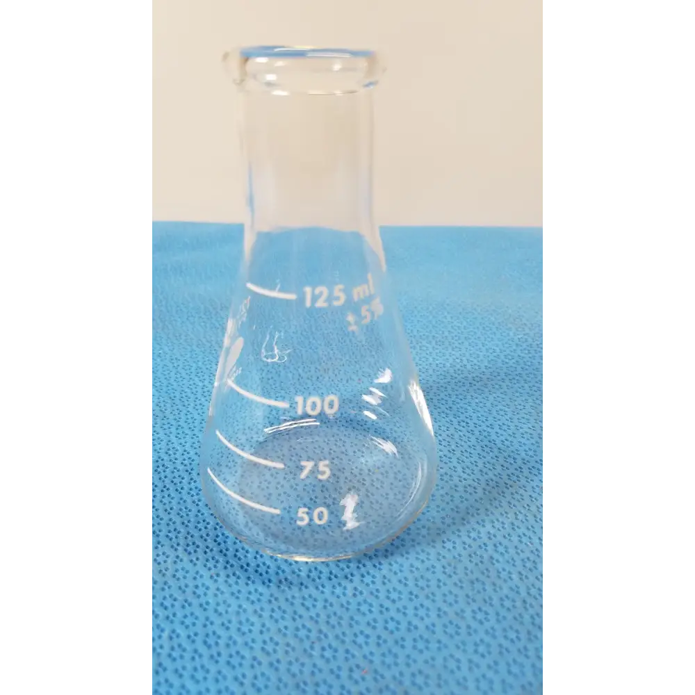 PYREX Erlenmeyer Flask 125 mL Glass Narrow Mouth Plain