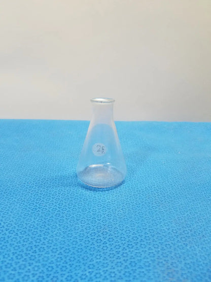 Pyrex Glass 250mL Erlenmeyer Flask Narrow Mouth Heavy Duty Rim Laboratory