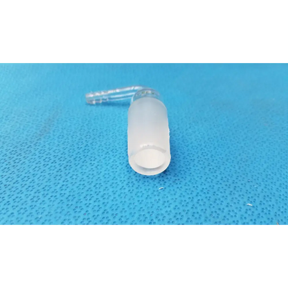 PYREX Glass Adapter – 24/40 Cone to Rubber Tubing Right-Angle Connection - Laboratory Hose Barb