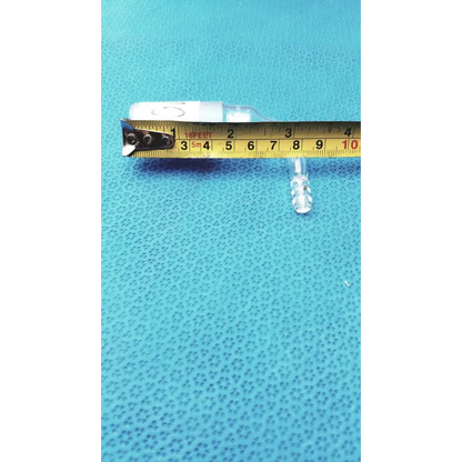 PYREX Glass Adapter – 24/40 Cone to Rubber Tubing Right-Angle Connection - Laboratory Hose Barb