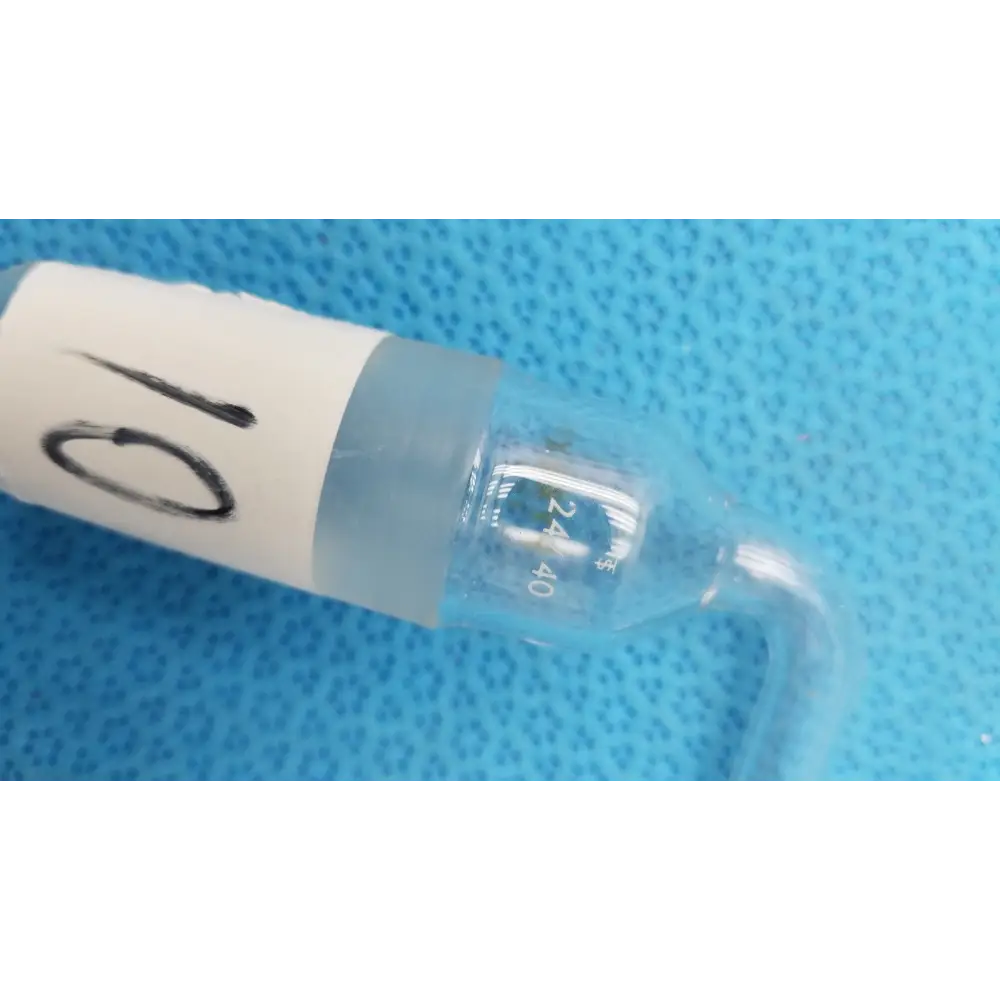 PYREX Glass Adapter – 24/40 Cone to Rubber Tubing Right-Angle Connection - Laboratory Hose Barb