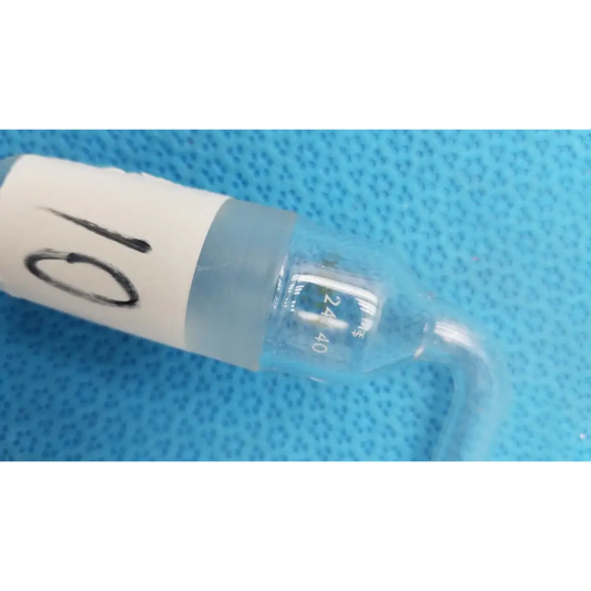 PYREX Glass Adapter – 24/40 Cone to Rubber Tubing Right-Angle Connection - Laboratory Hose Barb