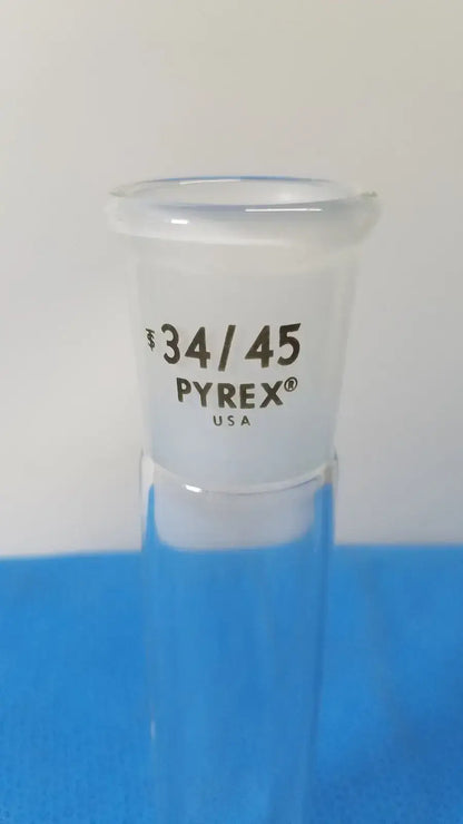 Pyrex Laboratory Glassware 34/45 Ground Outer Joint Full Length Borosilicate
