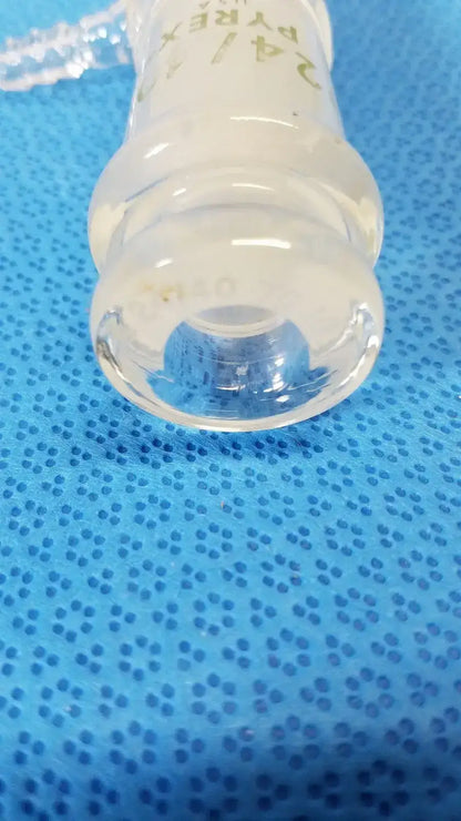 PYREX Laboratory Vacuum Adapter Glass 24/40 Ground Joint Borosilicate - Glassware