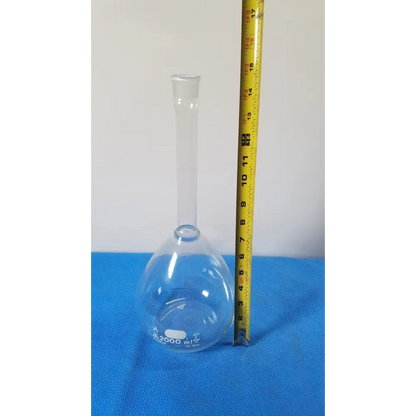 PYREX Volumetric Flask 2000 mL Class A Glass TC