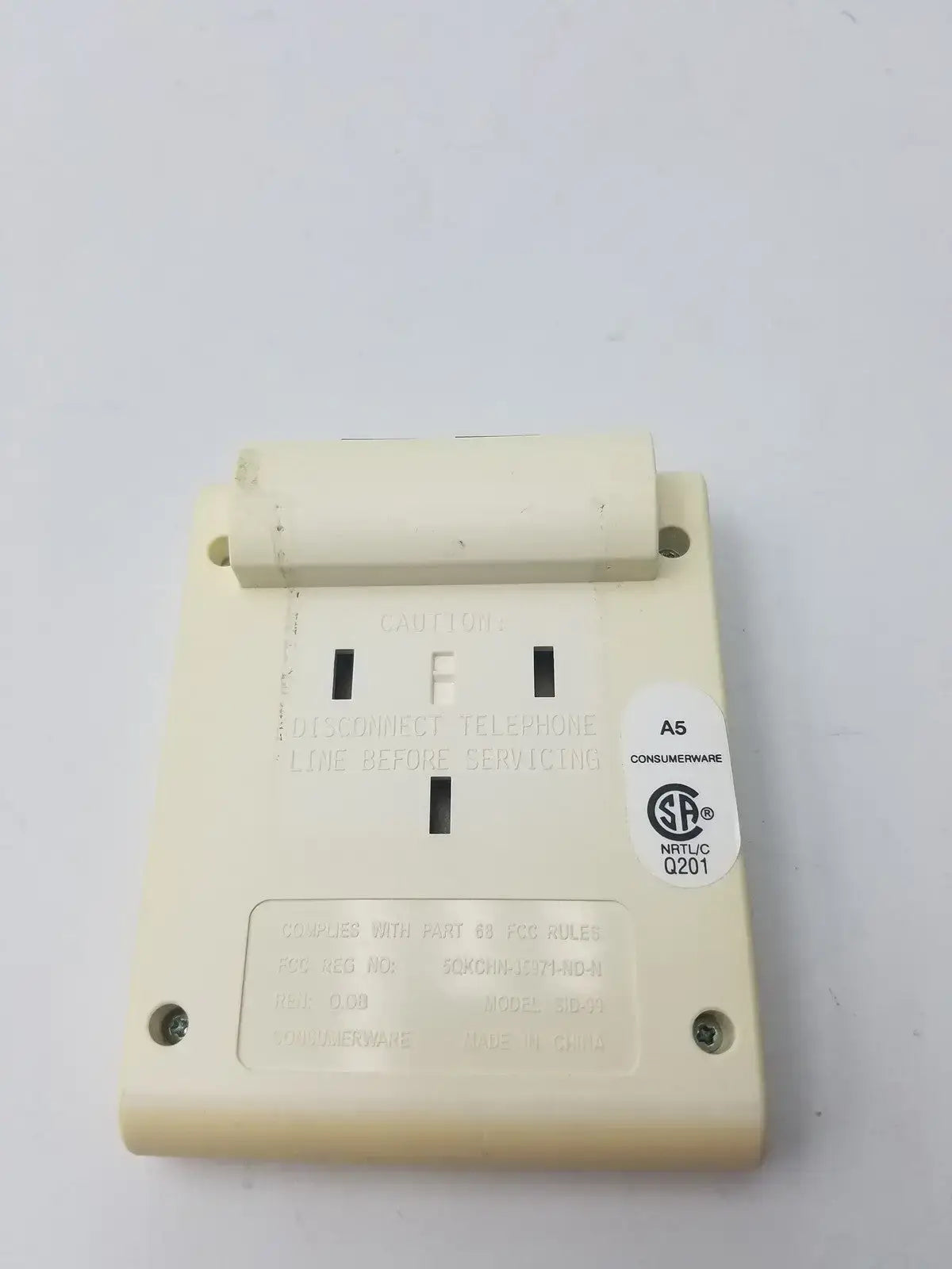 Qwest Type 1 Caller ID Adjunct Model SID-99 White - Display
