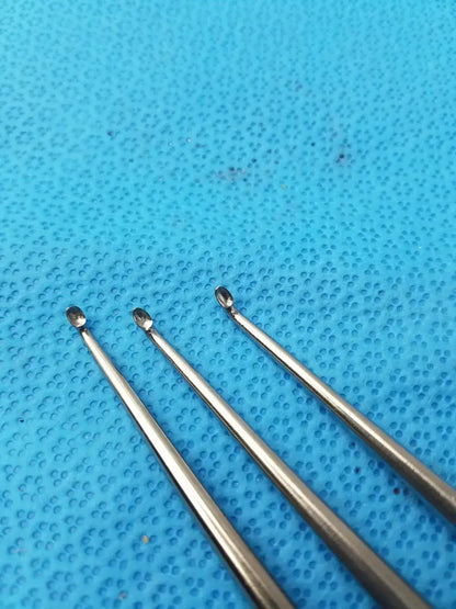 R-361 Spratt Bone Curette Stainless Steel Surgical Orthopedic - Lot of 3