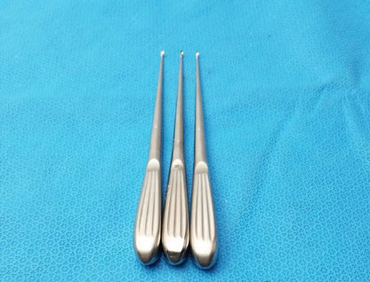 R-361 Spratt Bone Curette Stainless Steel Surgical Orthopedic - Lot of 3