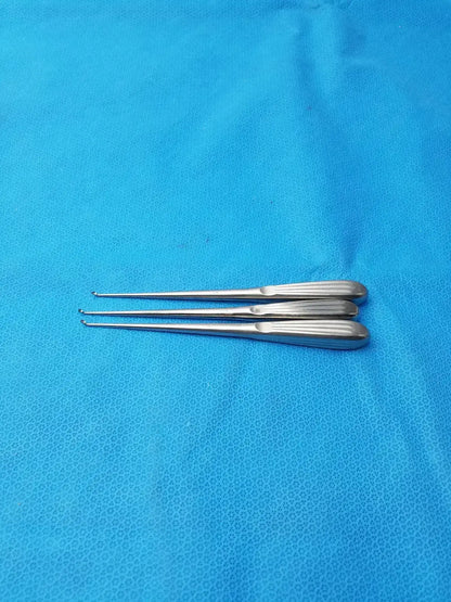 R-361 Spratt Bone Curette Stainless Steel Surgical Orthopedic - Lot of 3