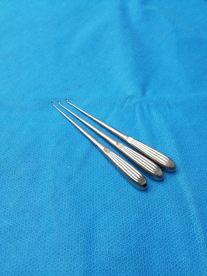 R-361 Spratt Bone Curette Stainless Steel Surgical Orthopedic - Lot of 3