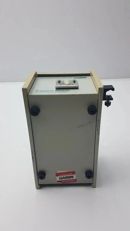 Beige metal rainin hplc pressure module 8700 psi with black feet and side clamp hplc pressure module g-bbda5-28r