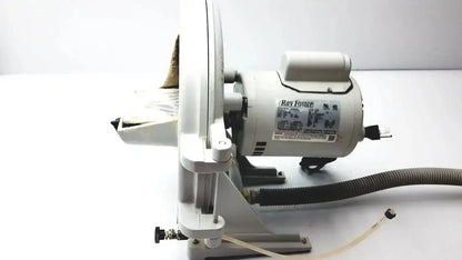 White Ray Foster MT12 dental lab model trimmer industrial fan with cylindrical motor housing and curved blade assembly