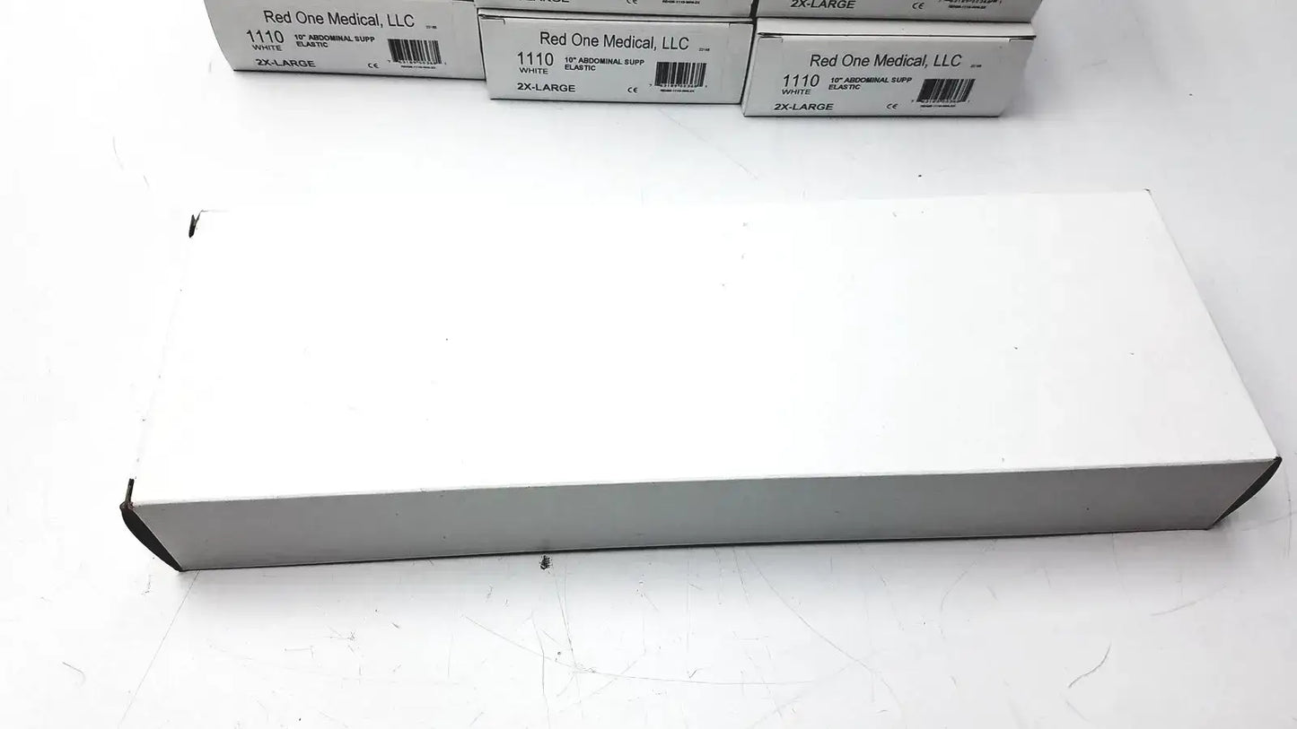 Red One Medical 1110 White 10’’ Abdominal Support Elastic Size 2X-L - Lot of 11 - Binder