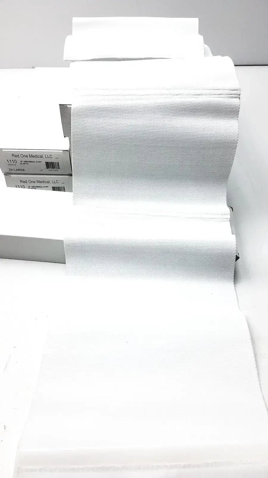 Red One Medical 1110 White 10’’ Abdominal Support Elastic Size 2X-L - Lot of 11 - Binder
