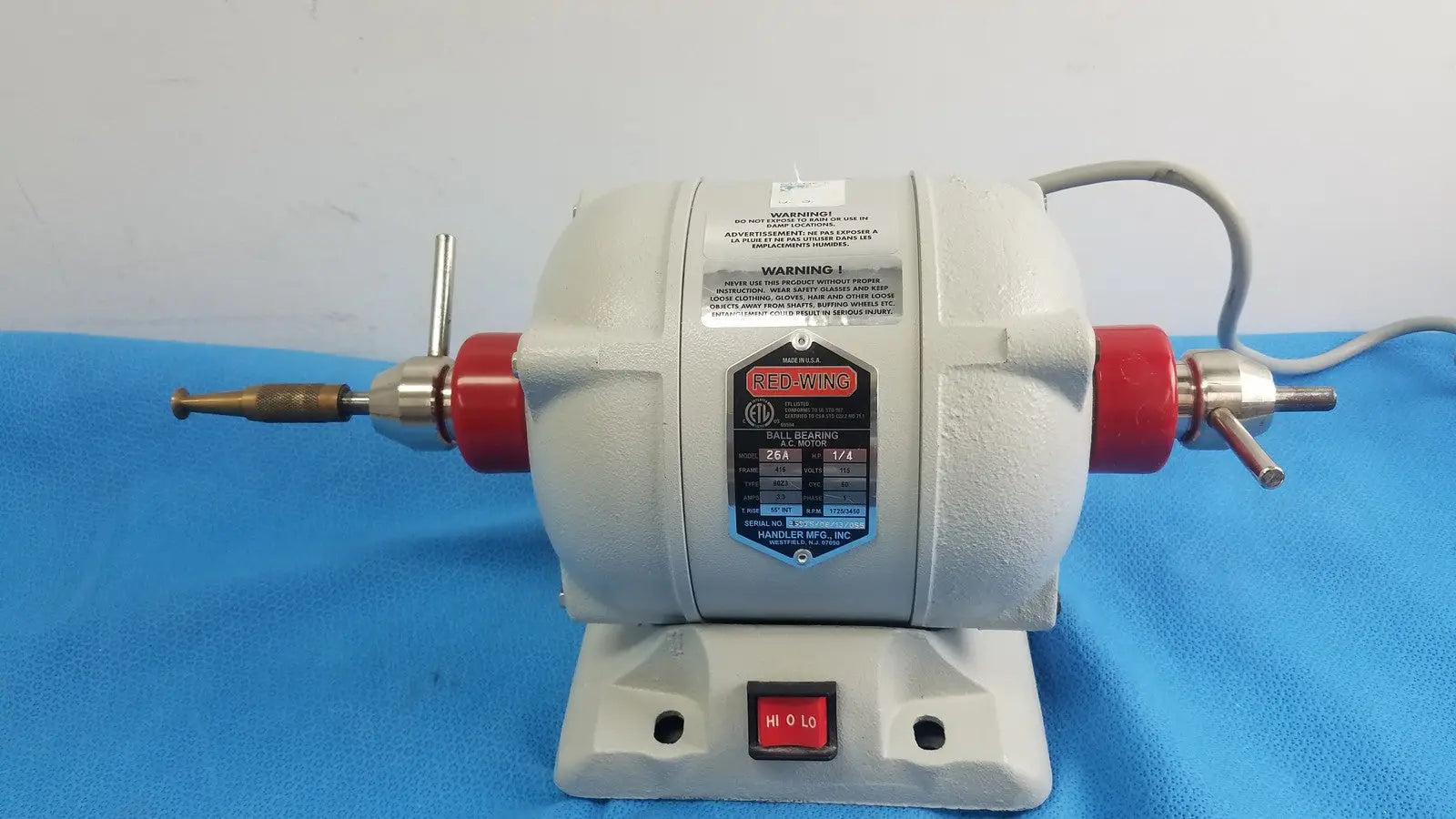 Red Wing 26A Dental Jewelry Polishing Speed Motor Grinder