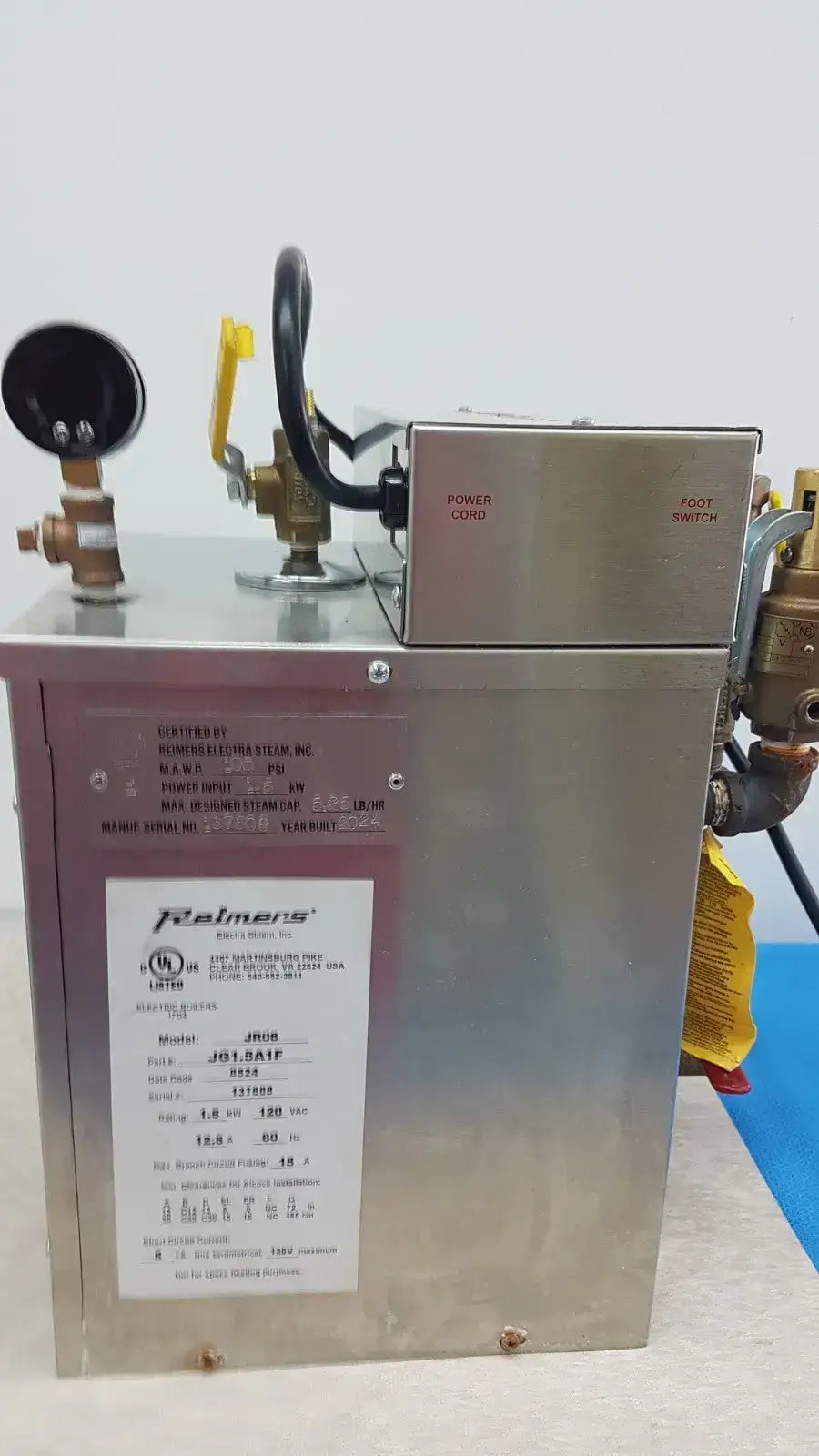 Reimers JR06 Steam-Cleaning Machine – Industrial Steam Cleaner Unit