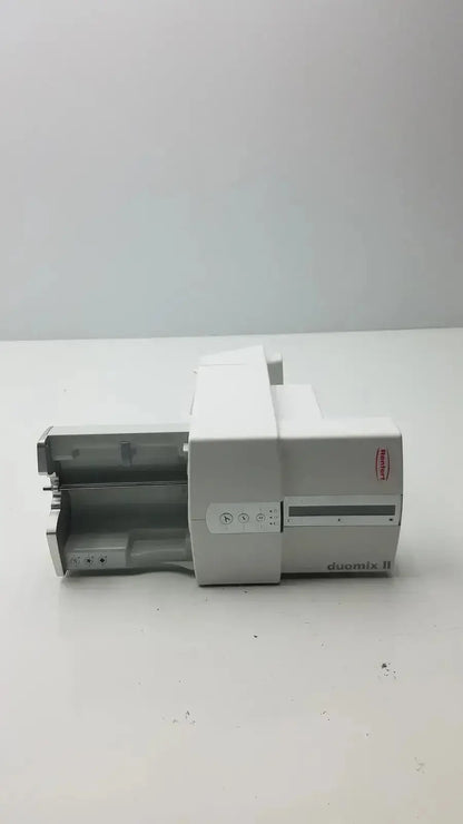 White and gray renfert duomix ii automatic dental impression mixing instrument with control buttons and digital display