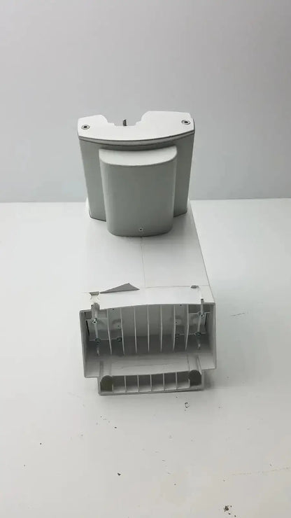 Gray plastic printer cartridge with vertical slits for renfert duomix ii automatic dental impression mixing device