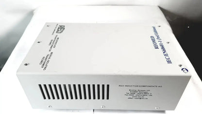 White rectangular reo reomed 600 3rd edition medical isolating transformer with black ventilation slits and printed text