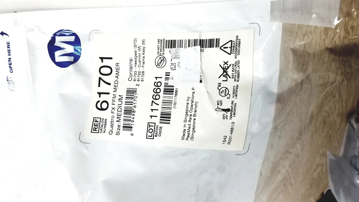Resmed Quattro FX FFM Med-Amer Size Medium Ref 61701 - CPAP Mask Component