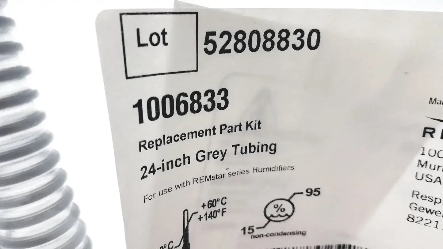 Respironics 1006833 Replacement Part Kit 24-inch Grey Tubing - Parts