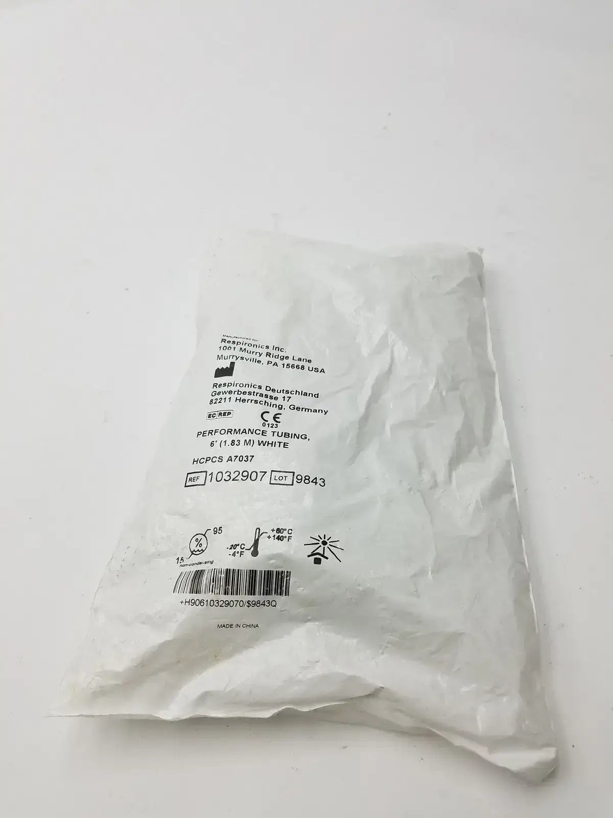 Respironics 1032907 Performance Tubing 6’ (1.83 M) White - Respiratory