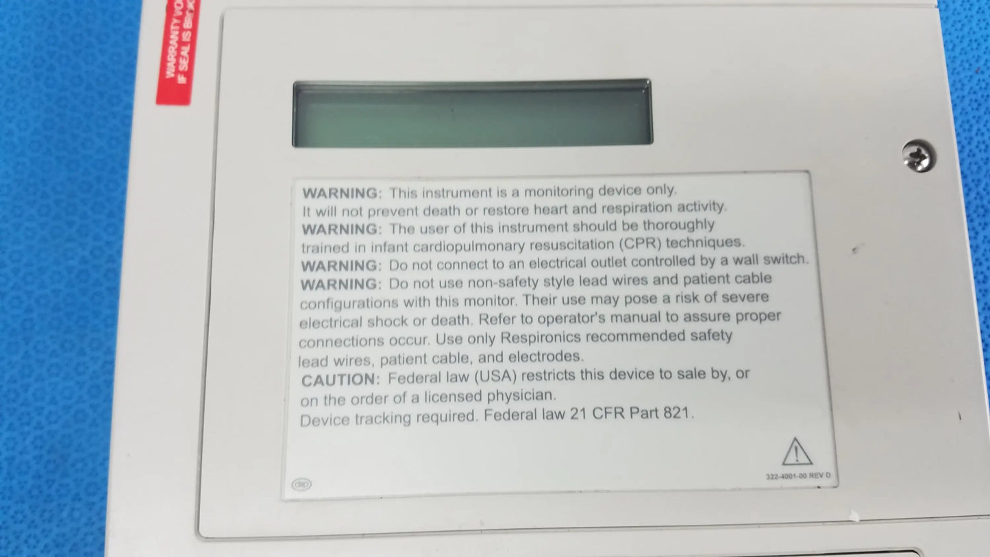 Respironics Smartmonitor 2 Apnea Monitor Ref 4003