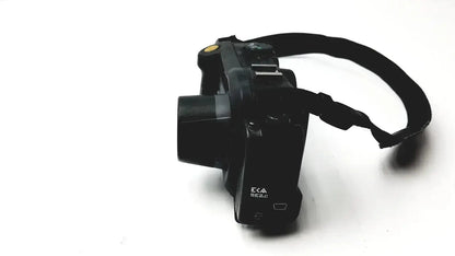 Black sony exa se2.c camera body with strap shown alongside ricoh caplio 500se digital camera 8 megapixels 3x optical zoom