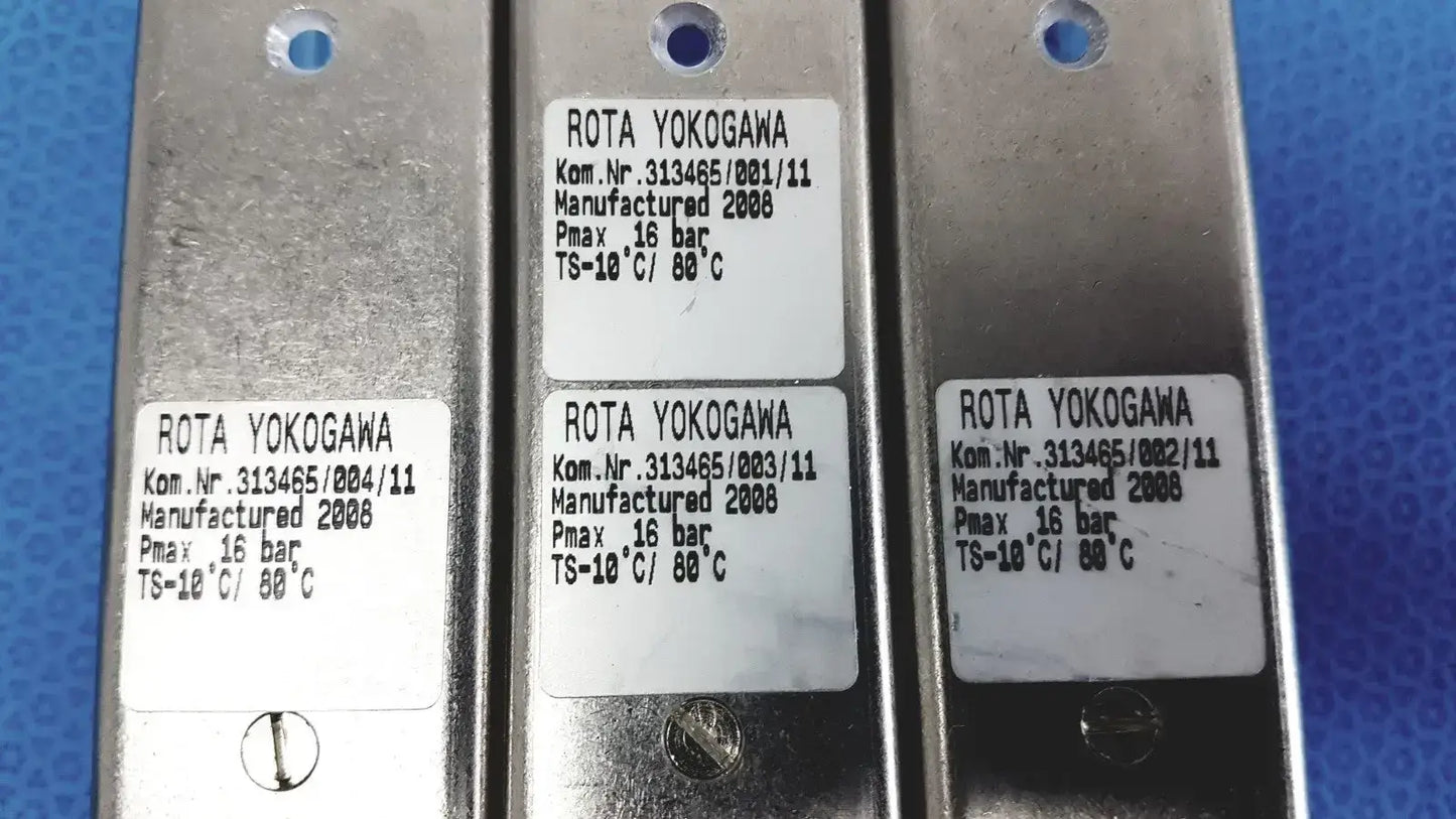 Rota Yokogawa PMAX 16 Bar Triple Gauge Flow Meter – 2020 Model