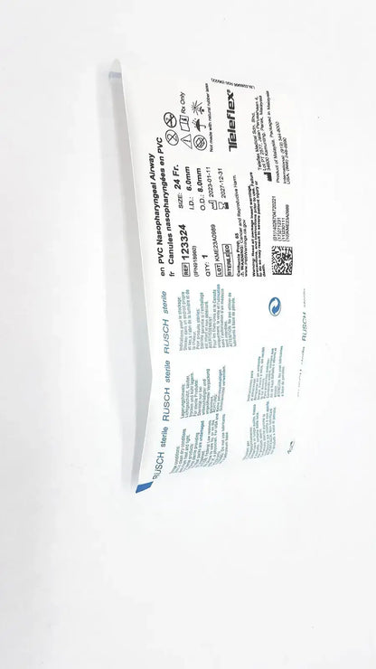 Rusch PVC Nasopharyngeal Airway Size 24 Fr. Ref: 123324 QTY 10