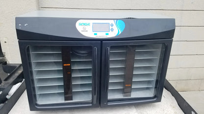 Black sage brand egg incubator with digital control panel and glass doors for personal cleansing reuse medical equipment
