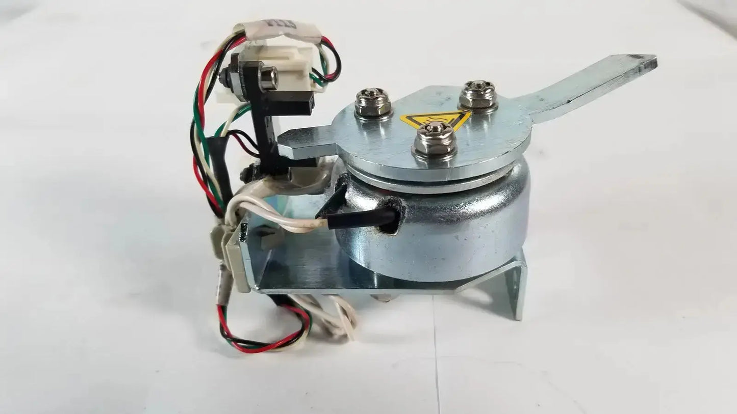 Silver metallic industrial solenoid valve with handle and colored wires for saia burgess ledex products hospital surplus