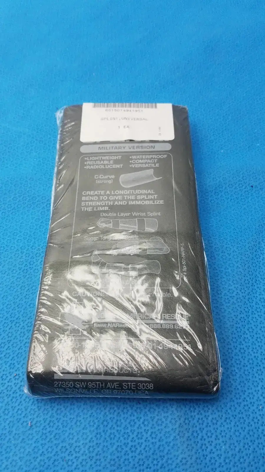 Sam Medical Products Universal Splint PN 50-1005 - Immobilization