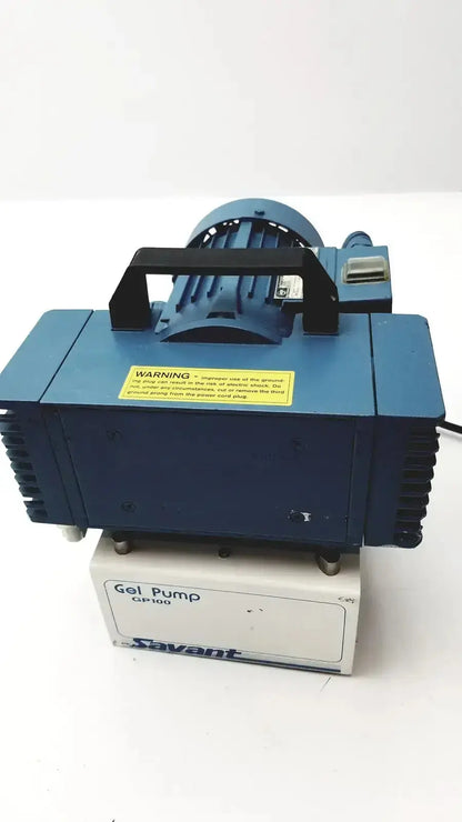 Blue industrial gel pump gp100 by savant with black handle and motor housing for efficient gel transfer