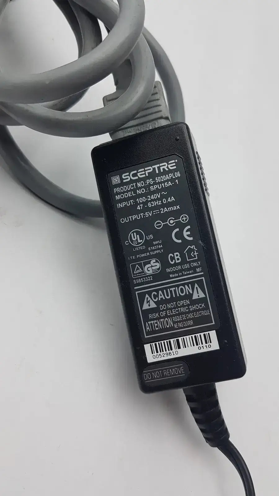 Sceptre SPU15A-1 15W Desktop Switching Power Supply With Cable