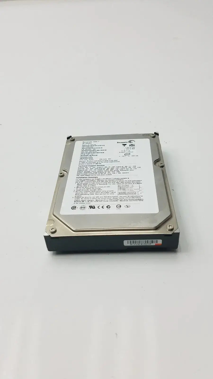 Seagate ST340014A Barracuda 40GB 7200RPM PATA IDE 3.5’’ Internal Hard Disk Drive