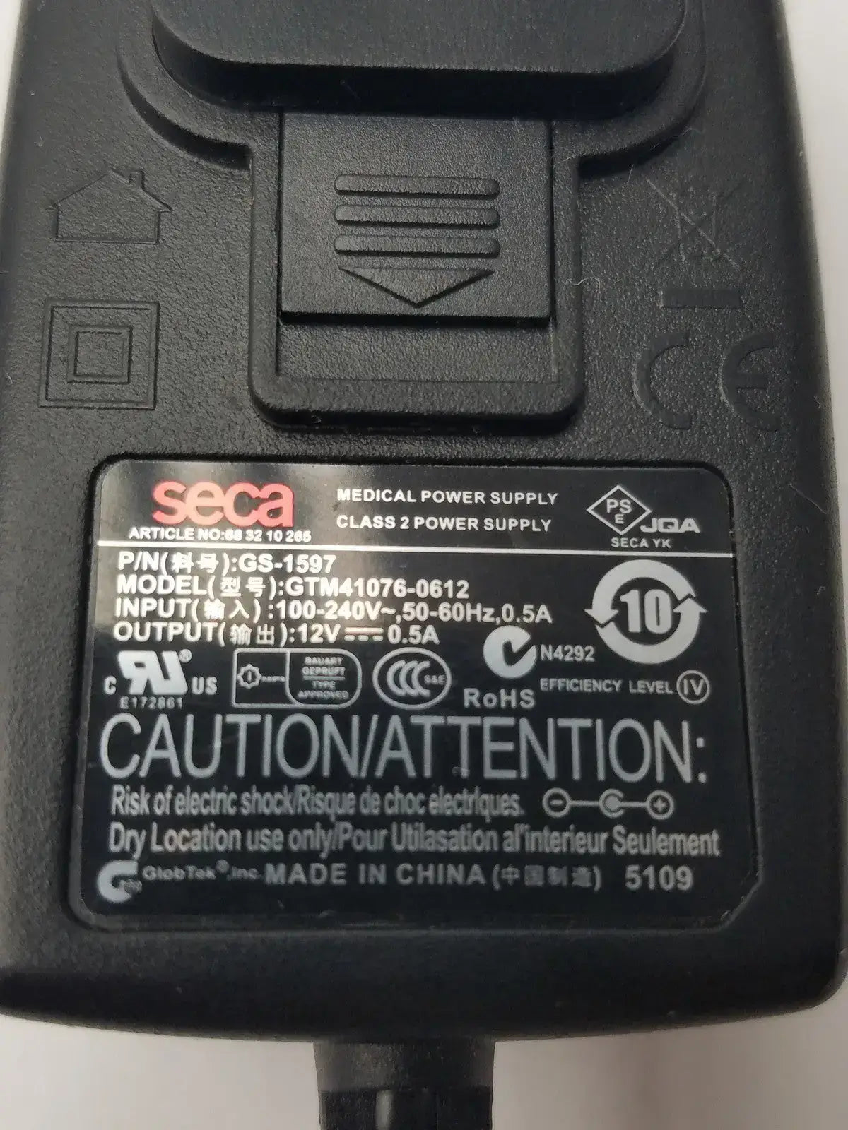 Seca GTM41076-0612 Medical Power Supply