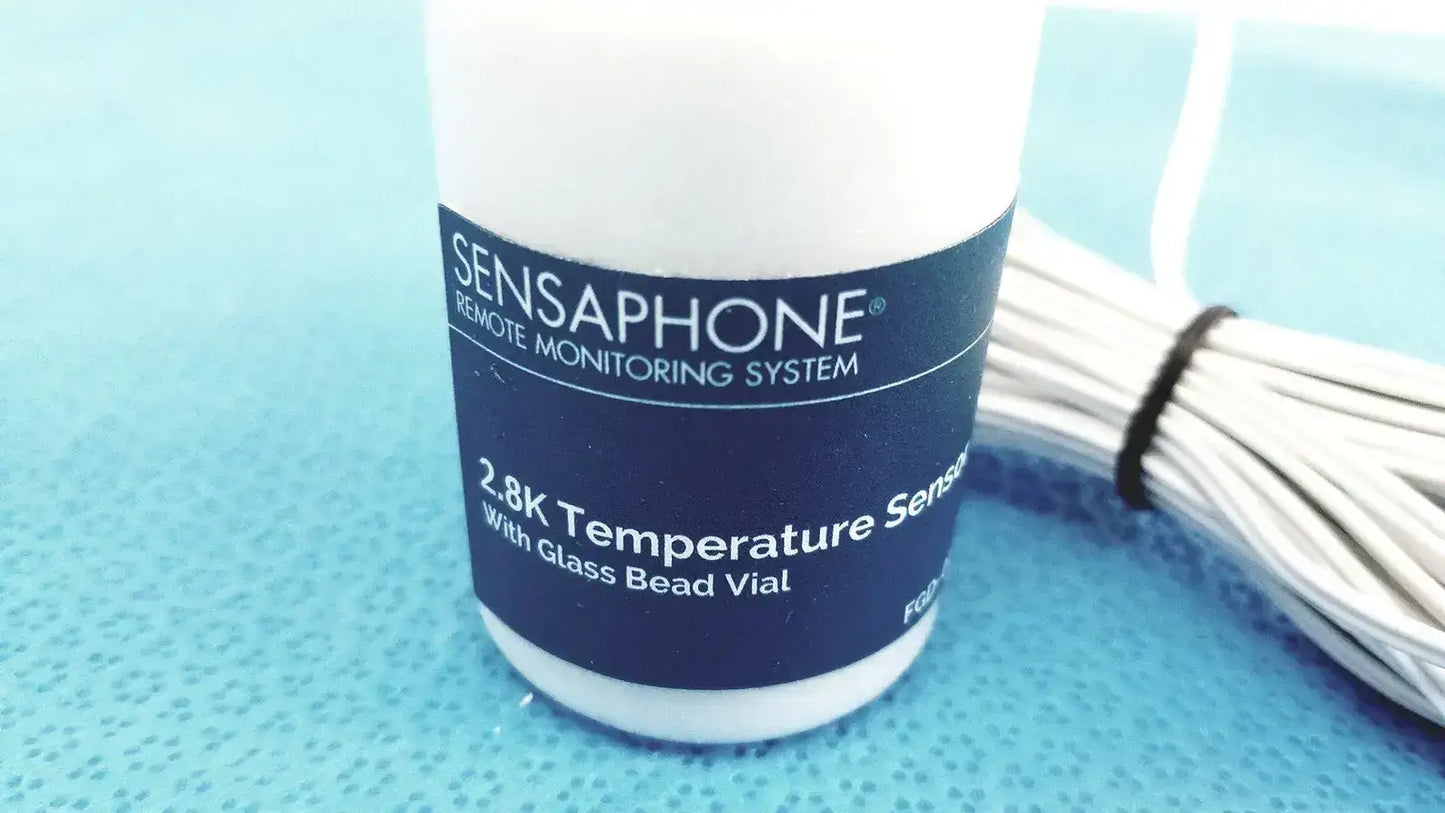 Sensaphone 2.8K Temperature Sensor with Glass Bead Vial - FGD-0107