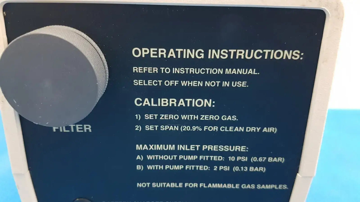 Servomex Model 572 Paramagnetic Oxygen Analyzer – Calibrated O2