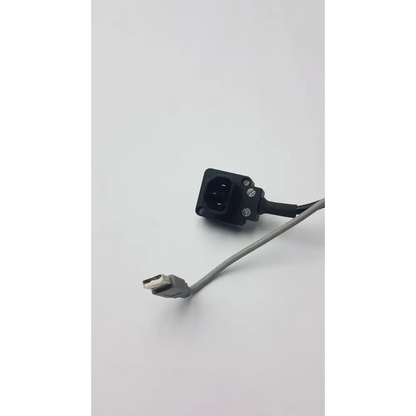 Set of 2 White and Grey Cables - Cable