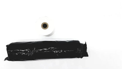 Black plastic-wrapped thermal register roll with white core set of 4 ideal to buy thermal register rolls for printing