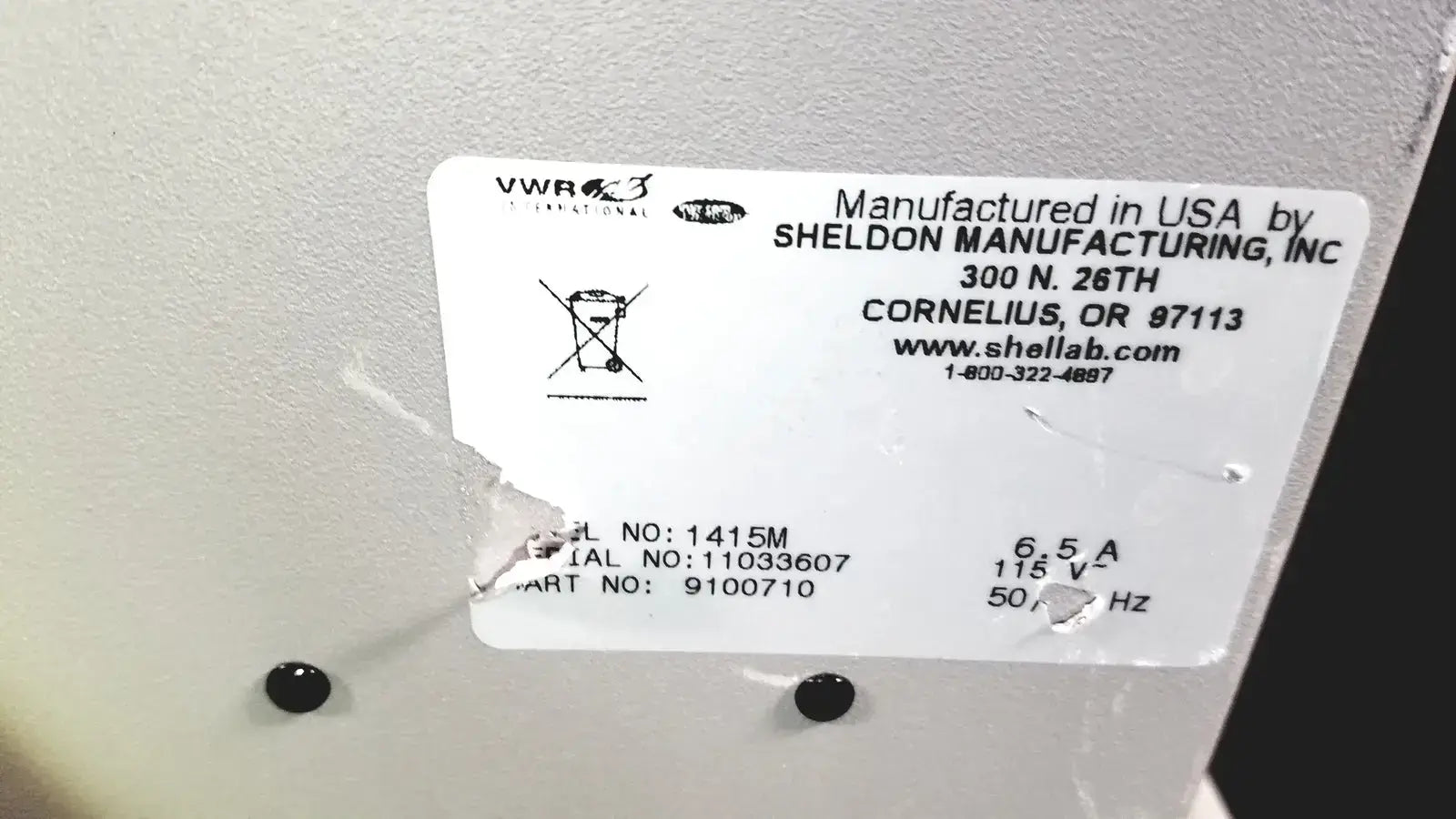 Sheldon VWR 1415M Vacuum Oven 9100710 Yokogawa UT150 Omega DP460 MKS PDR2000 - Oligonucleotide Array Synthesizer