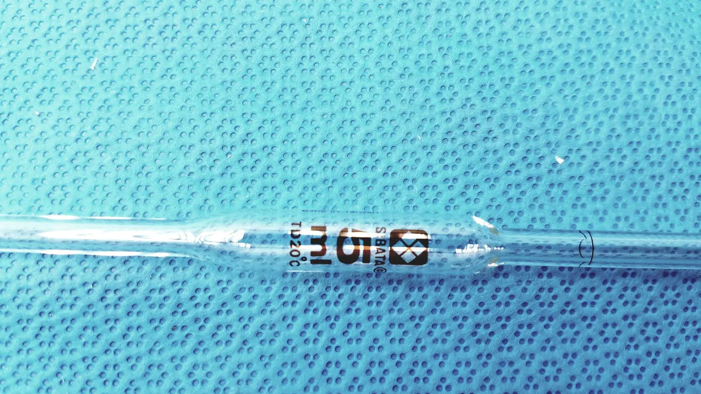 SIBATA 5 mL Volumetric Pipet Class A To Deliver TD Glass Labware Used