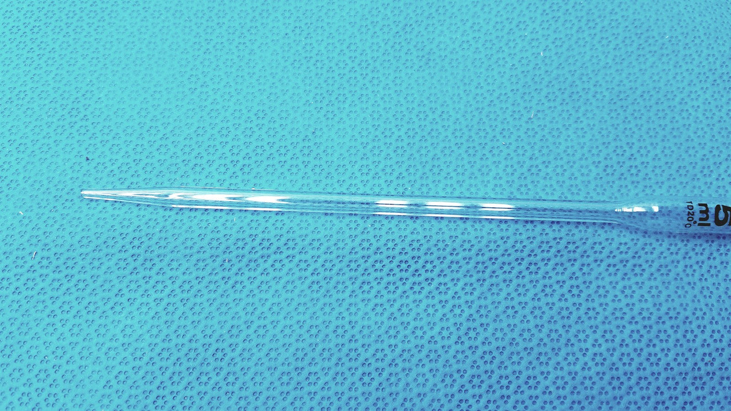 SIBATA 5 mL Volumetric Pipet Class A To Deliver TD Glass Labware Used