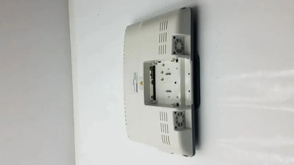 White plastic back side of siemens kt-lm215fds fhd flat panel panel display monitor with ventilation grilles and fans
